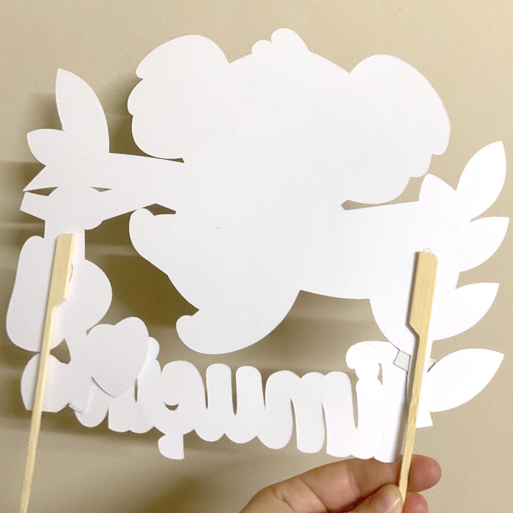 Cake topper personnalisé "koala" Papier