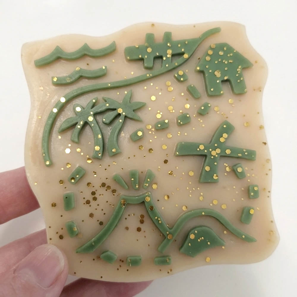 Fondant parfumé "Ma carte au trésor " Senteur de la mer