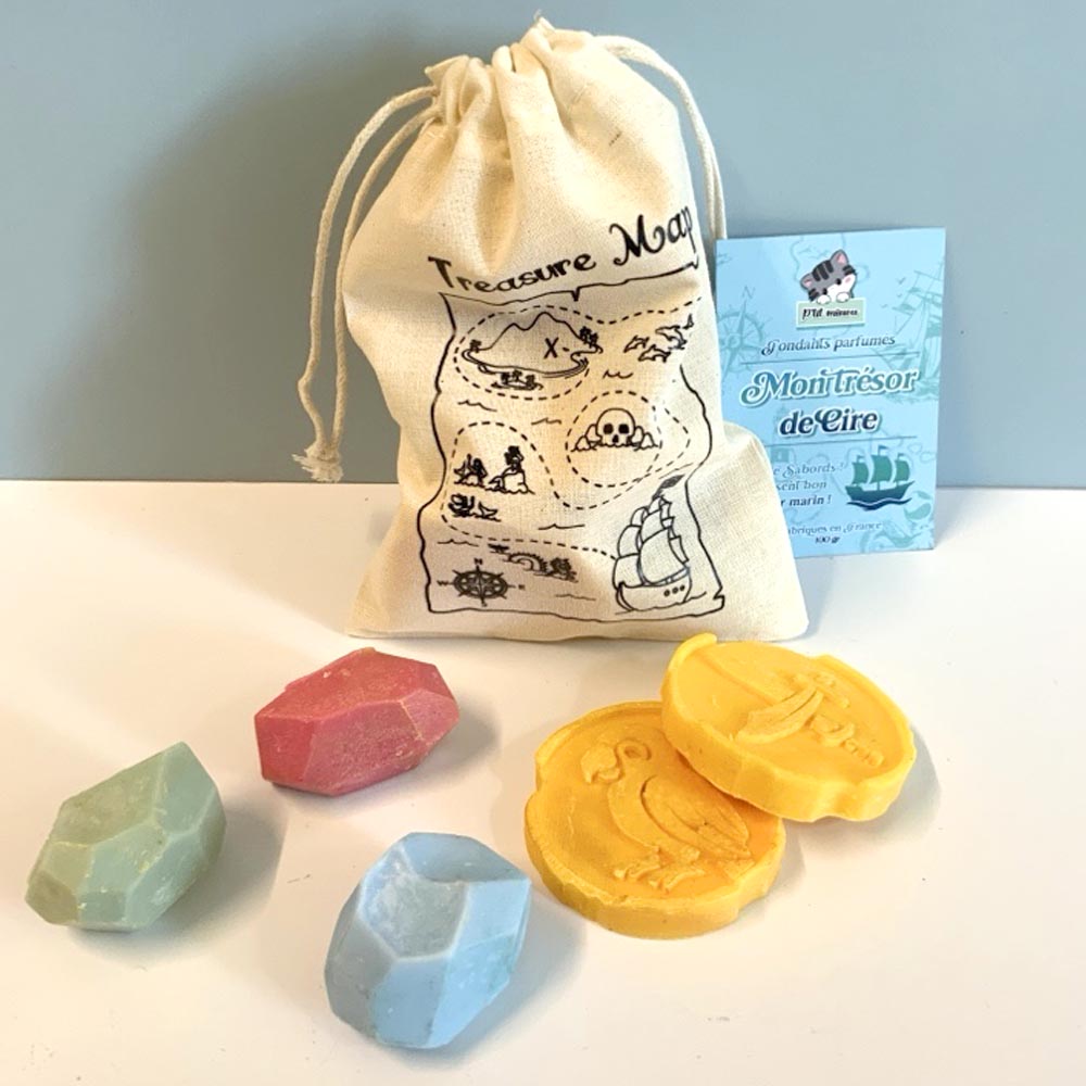 Fondants parfumés "Mon trésor de cire" - Pochon pirate